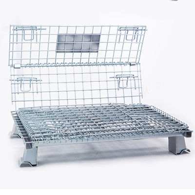 คุณภาพ  Collapsible Workshop 6.0mm Wire Q235 Steel Pallet Cages โรงงาน