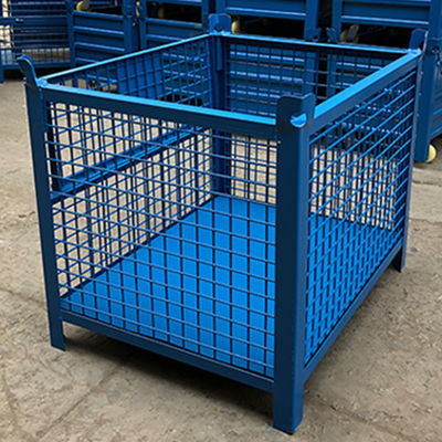 คุณภาพ  5*5 Mesh Galvanized Mild Steel Q235 Stacking Stillage โรงงาน