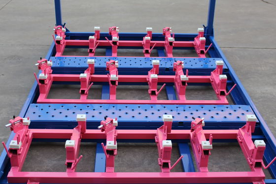 2000KGS พาเลทเหล็กวางซ้อนกันได้ 4 ชั้นที่ถอดออกได้