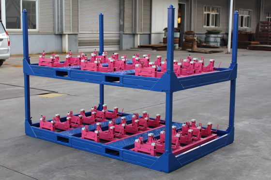 ISO Warehouse Heavy Duty 2400 Lb พาเลทเหล็กวางซ้อนกันได้