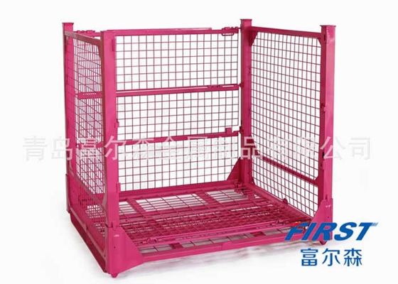 ISO RAL ชุบสังกะสี 110 กก. 4 ชั้นกรงลวดเหล็กวางซ้อนกันได้