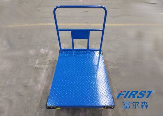 รถเข็นแพลตฟอร์มเหล็กสีน้ำเงิน 300KG 500 * 700 มม