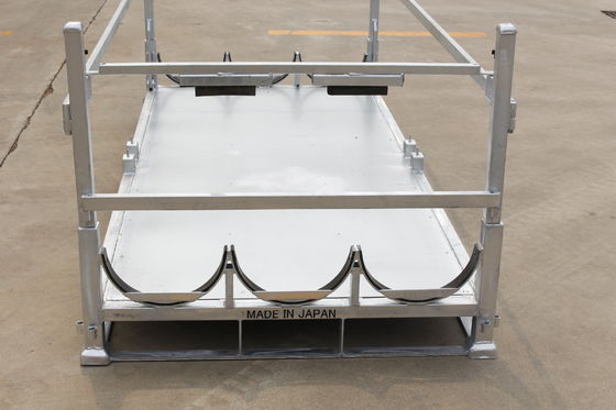 พาเลทขนส่งเหล็กสังกะสีจุ่มร้อน 1500KGS พับได้